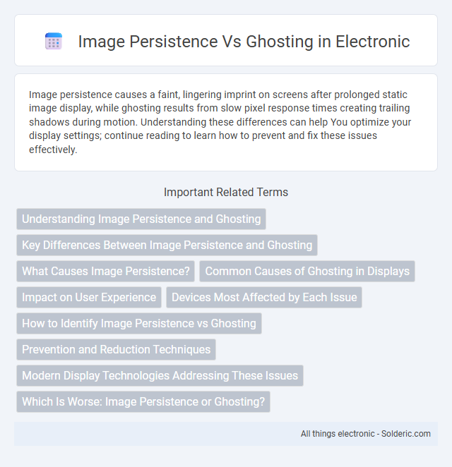Ghosting vs Image Persistence - What is the difference?