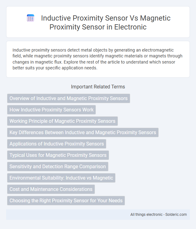 Inductive Proximity Sensor vs Magnetic Proximity Sensor - What is the difference?