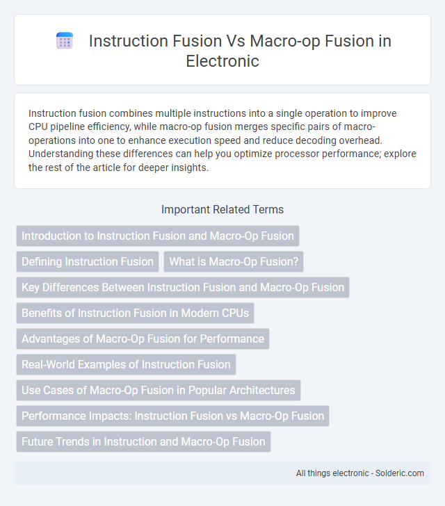 Macro-op Fusion vs Instruction Fusion - What is the difference?