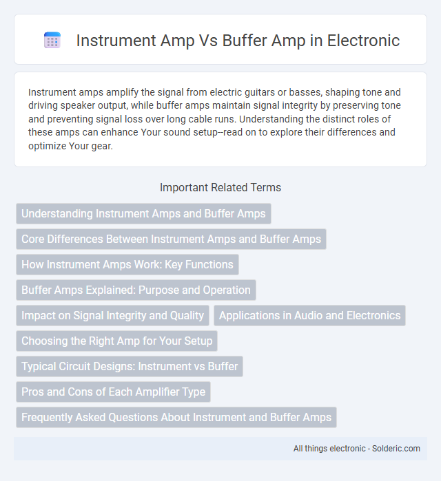 Buffer Amp vs Instrument Amp - What is the difference?
