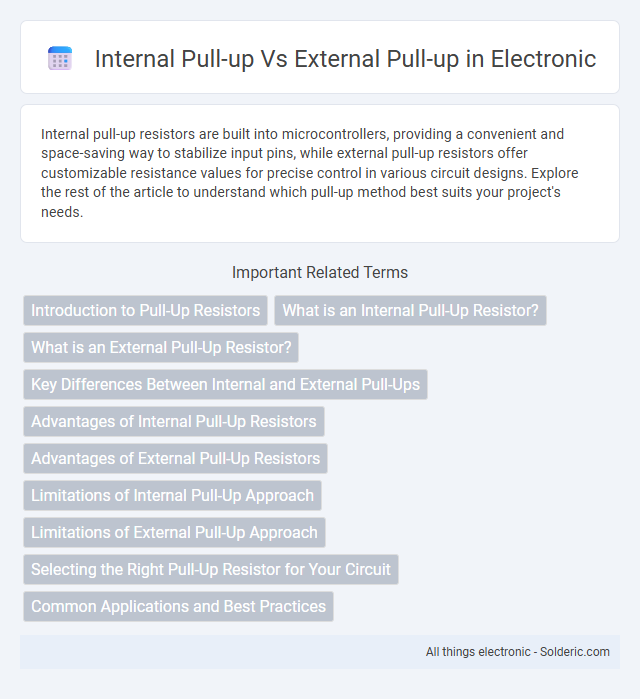 External pull-up vs Internal pull-up - What is the difference?