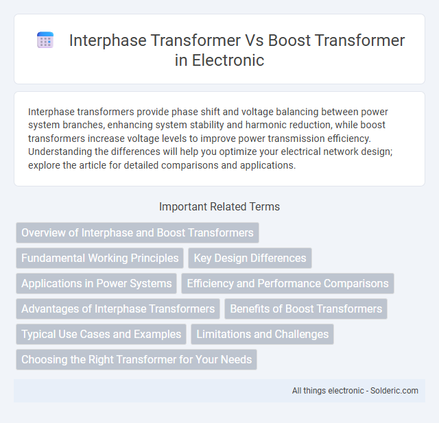 Boost Transformer vs Interphase Transformer - What is the difference?
