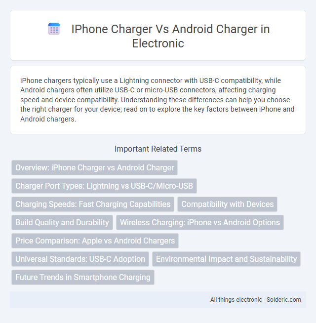 Android charger vs iPhone charger - What is the difference?