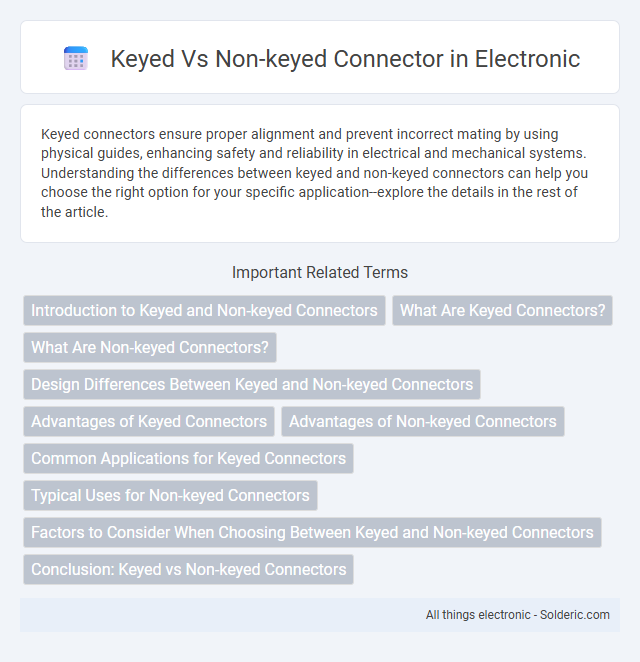 Non-keyed vs Keyed connector - What is the difference?