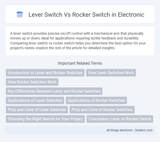 Rocker Switch vs. Lever Switch - What is the difference?