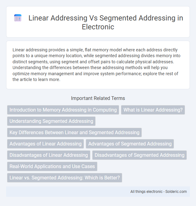 Segmented addressing vs linear addressing - What is the difference?