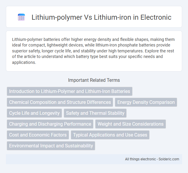 Lithium-iron vs Lithium-polymer - What is the difference?