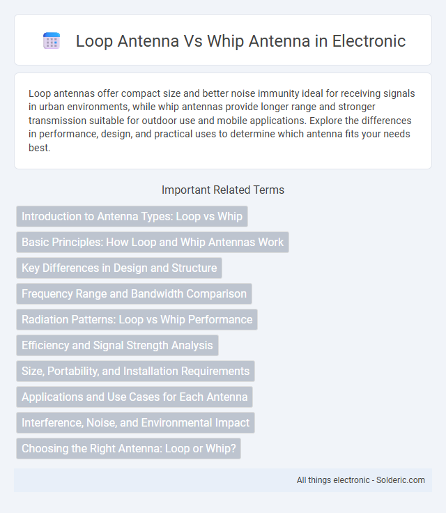 Comparison: Loop Antenna vs. Whip Antenna - What is the difference?