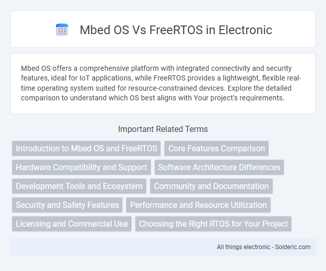FreeRTOS vs Mbed OS - What is the difference?