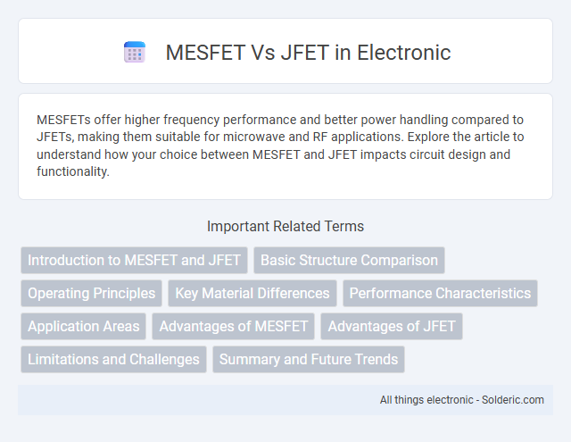 JFET vs MESFET - What is the difference?