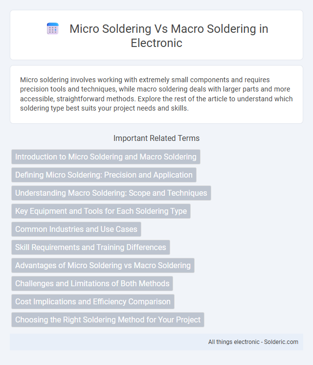 Macro Soldering vs. Micro Soldering - What is the difference?