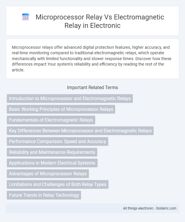 Electromagnetic Relay vs Microprocessor Relay - What is the difference?