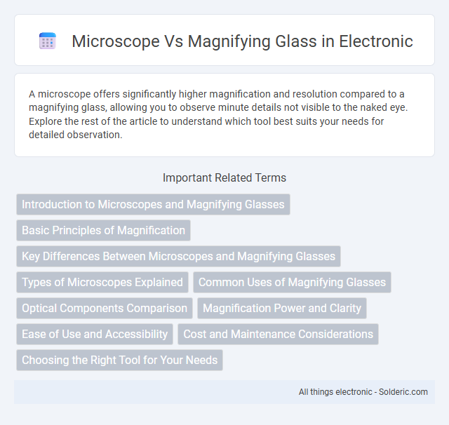 Magnifying Glass vs Microscope - What is the difference?