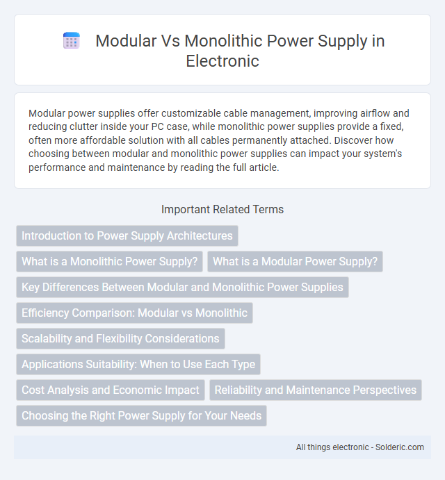 Monolithic vs Modular Power Supply - What is the difference?