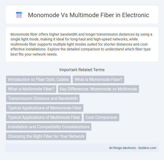 Multimode vs Monomode Fiber - What is the difference?
