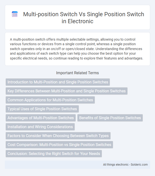 Multi-Position Switch vs. Single-Position Switch - What is the difference?
