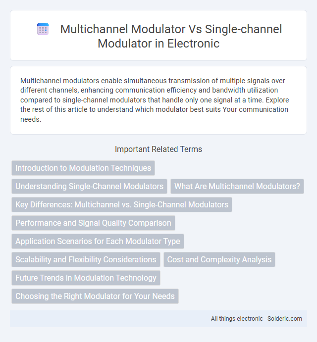 Multichannel Modulator vs Single-Channel Modulator - What is the difference?