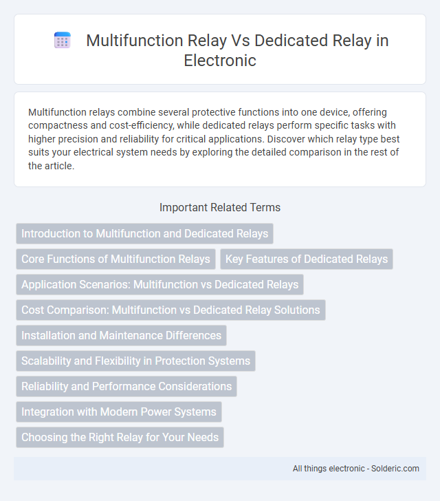 Dedicated Relay vs Multifunction Relay - What is the difference?