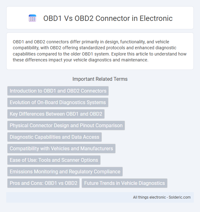 OBD1 vs OBD2 Connector - What is the difference?