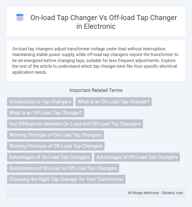 Off-load Tap Changer vs On-load Tap Changer - What is the difference?