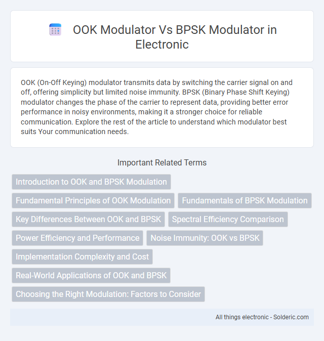 BPSK modulator vs OOK modulator - What is the difference?
