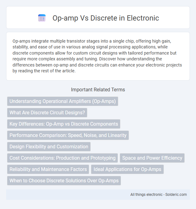 Discrete vs Op-amp - What is the difference?