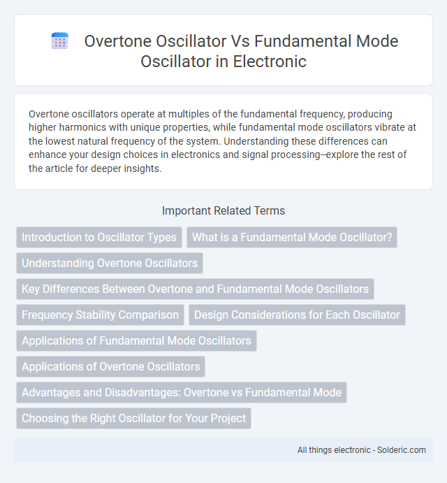Fundamental mode oscillator vs Overtone oscillator - What is the difference?