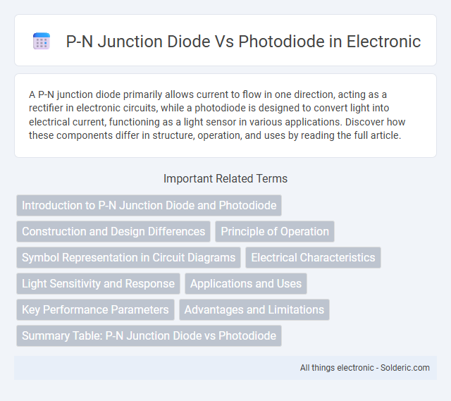 Photodiode vs P-N Junction Diode - What is the difference?