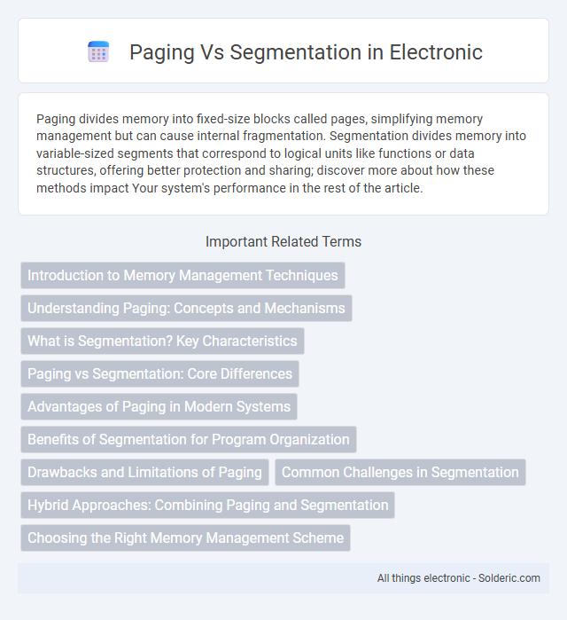 Segmentation vs Paging - What is the difference?