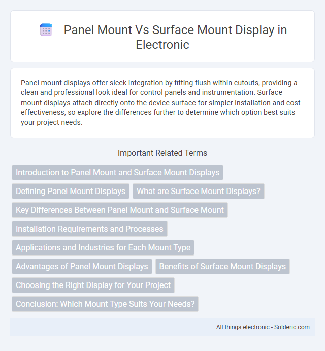 Panel Mount vs Surface Mount Display - What is the difference?