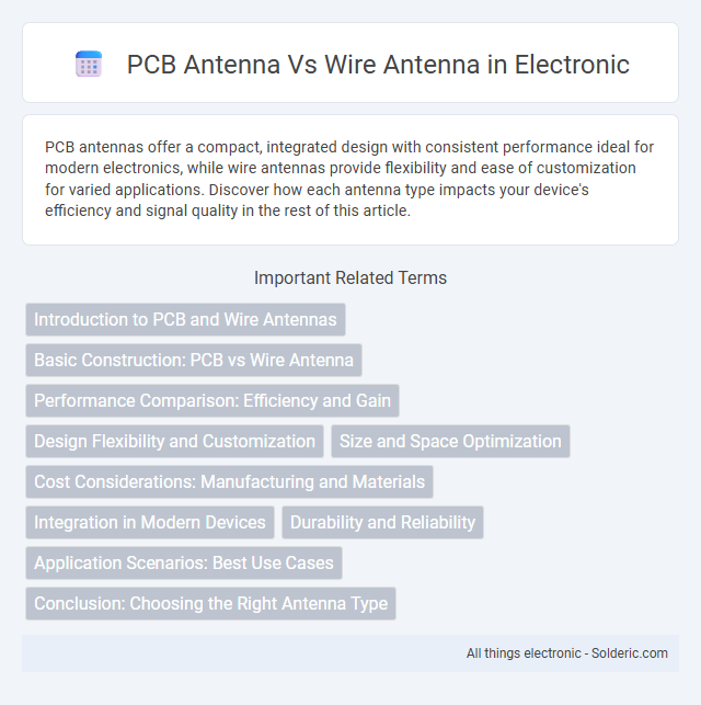 Comparison: PCB Antenna vs Wire Antenna - What is the difference?