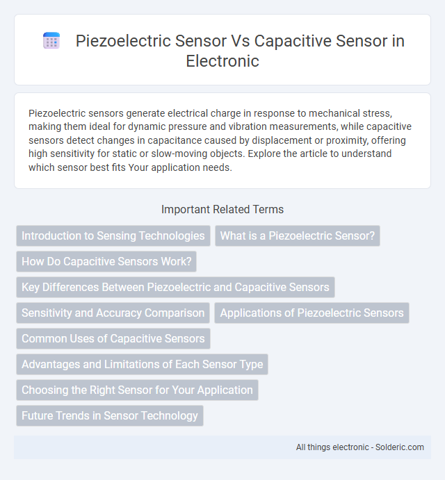 Capacitive sensor vs. piezoelectric sensor - What is the difference?