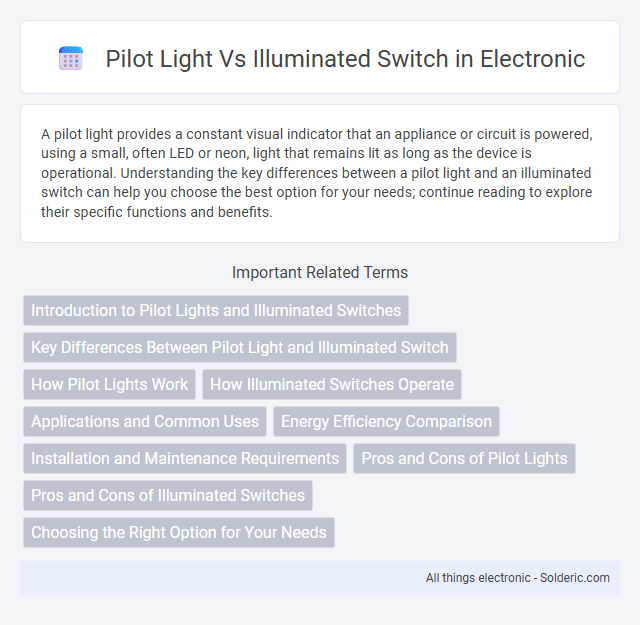 Illuminated Switch vs Pilot Light - What is the difference?