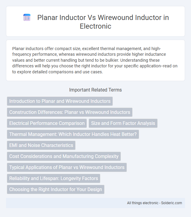 Planar Inductor vs Wirewound Inductor - What is the difference?