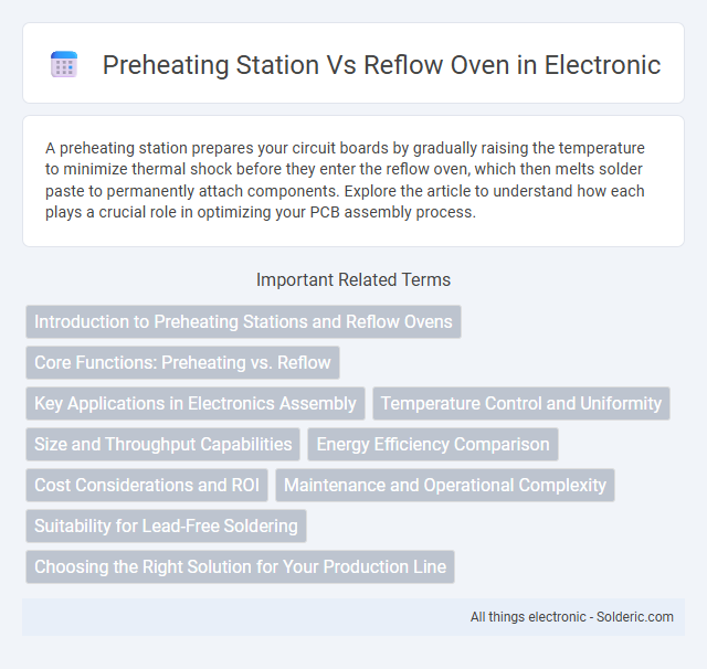 Preheating Station vs Reflow Oven - What is the difference?