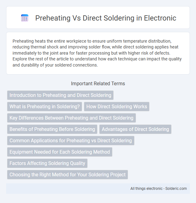 Direct Soldering vs Preheating - What is the difference?