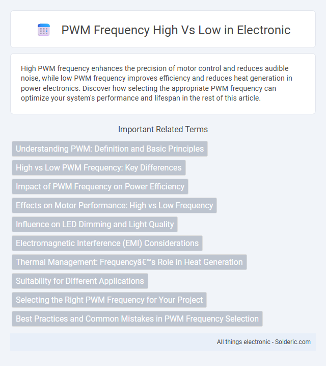 High vs Low PWM Frequency - What is the difference?