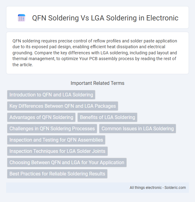 LGA soldering vs QFN soldering - What is the difference?