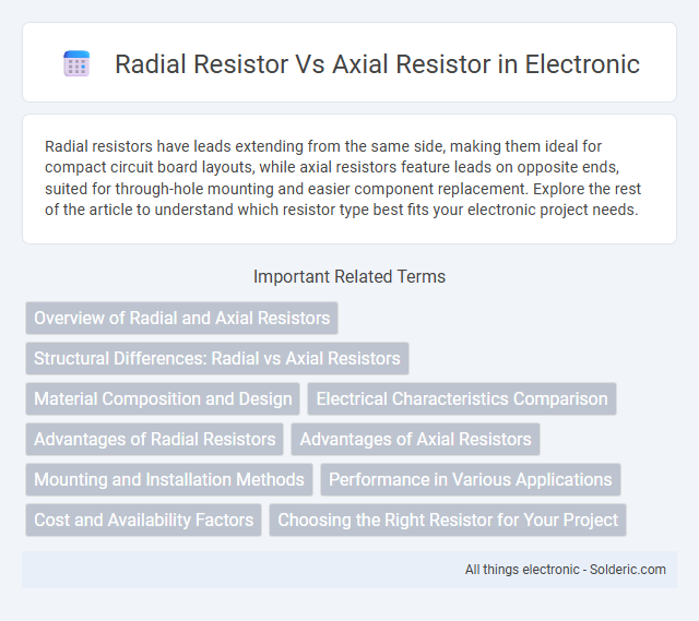 Axial Resistor vs Radial Resistor - What is the difference?