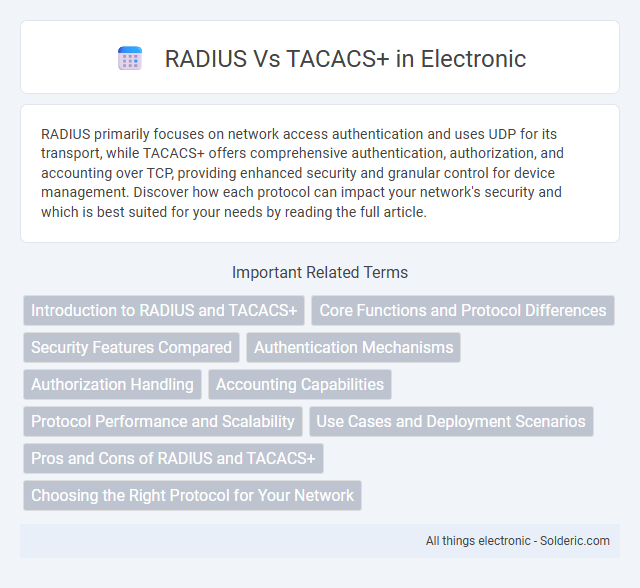 RADIUS vs TACACS+ - What is the difference?