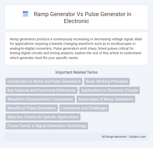 Pulse Generator vs Ramp Generator - What is the difference?