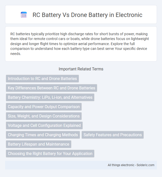 Drone Battery vs RC Battery - What is the difference?