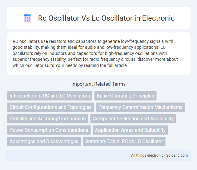 LC Oscillator vs RC Oscillator - What is the difference?
