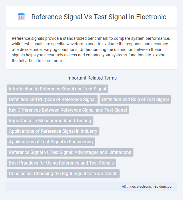 Test Signal vs Reference Signal - What is the difference?