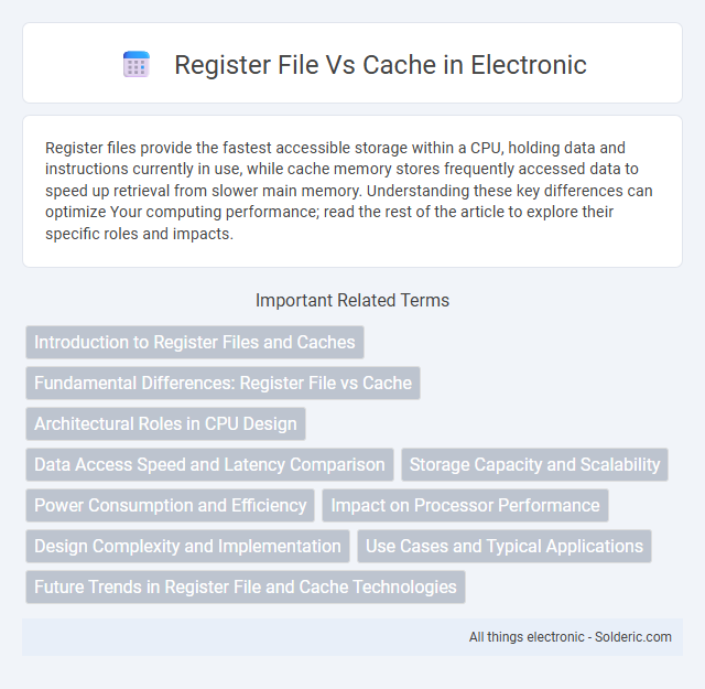 Here is the comparison between Cache and Register File, with the title arranged alphabetically:
Cache vs Register File
| Aspect | Cache | Register Fil