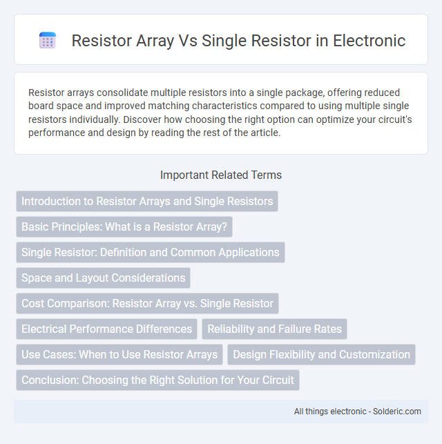 Resistor array vs Single resistor - What is the difference?