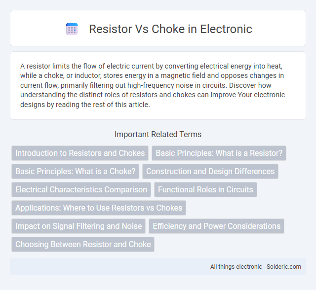 Choke vs Resistor - What is the difference?