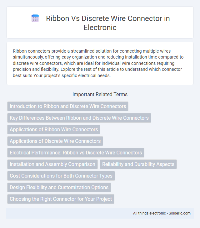 Discrete Wire Connector vs Ribbon - What is the difference?