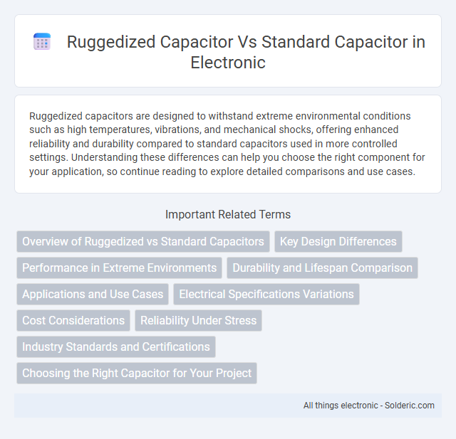 Ruggedized Capacitor vs Standard Capacitor - What is the difference?