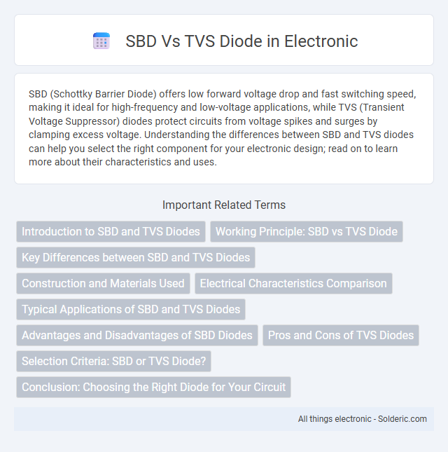 TVS Diode vs SBD - What is the difference?